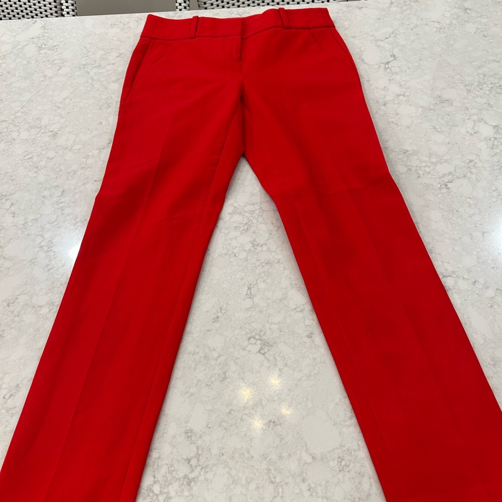 LOFT Marissa Skinny Vibrant Red Pants